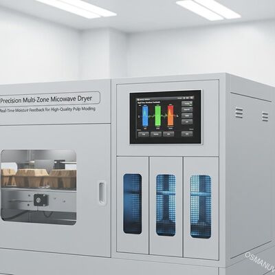 Sèche-linge micro-ondes multi-zones de précision avec retour d'humidité en temps réel pour le moulage de pâte de haute qualité