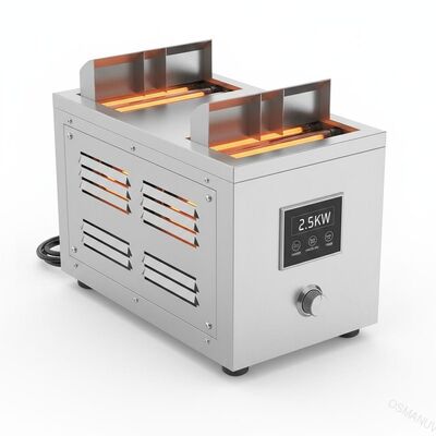 Machine de séchage infrarouge en acier inoxydable 2,5 kW Direction horizontale verticale du débit d'air