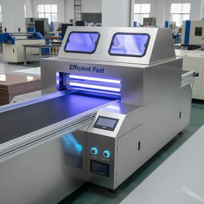 Efficace rapide économie d'énergie deux lampes UV machine de durcissement pour UV revêtement Borad feuille