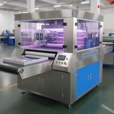 Machine automatique de laminage UV pour les décorations en verre en tôle acrylique