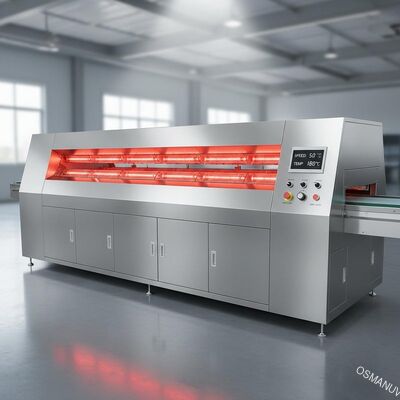 Machine de séchage infrarouge à vitesse réglable entièrement automatique de 200 largeurs effectives