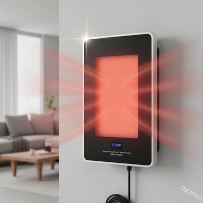 Appareil de chauffage infrarouge économe en énergie Consommation d'énergie de 2,5 kW pour une chaleur efficace