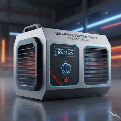 Maximiser la productivité avec les séchoirs infrarouges Volume d'air 0-9999m3/h