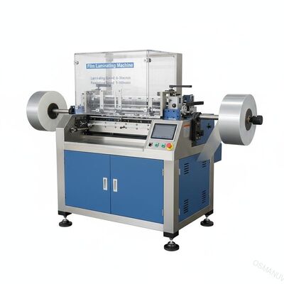 Machine de laminage par film pour une vitesse de laminage de 0 à 30 m/min et une vitesse de remontage de 0 à 100 m/min