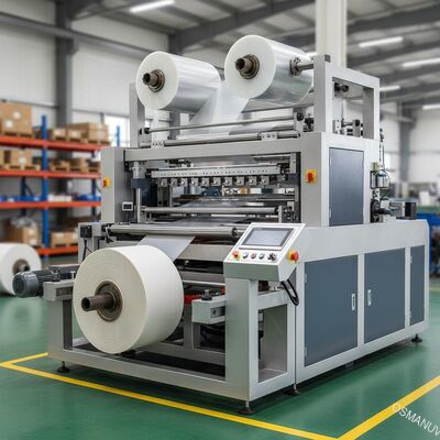 Machine de laminage automatique de film de remontage avec une largeur de 1600 mm et une capacité de 3000 kg