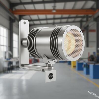 Appareil de chauffage infrarouge en acier inoxydable adapté au niveau sonore industriel ≤ 75 dB