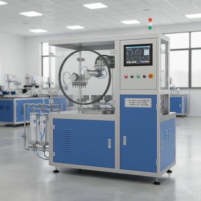 0-180° Machine de revêtement par pulvérisation avec système de contrôle PLC/HMI pour une épaisseur de revêtement de 0,1-3 mm