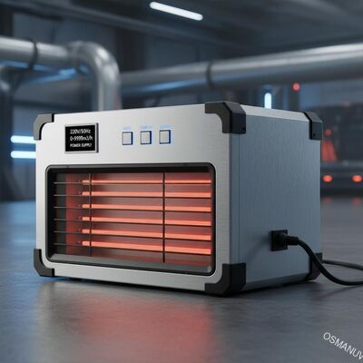 Appareil de chauffage infrarouge 220V/50Hz avec un volume d'air de 0 à 9999 m3/h et une alimentation électrique