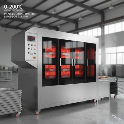 Machine à sécher par infrarouge à température de chauffage de 0-200C pour le séchage à grande échelle