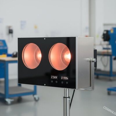 2Consommation d'énergie de 0,5 kW Sécheuses infrarouges avec temps de chauffage de 0 à 999 s