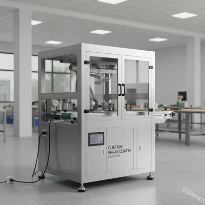 Machine de revêtement par pulvérisation personnalisée avec dimensions et alimentation AC220V/50HZ
