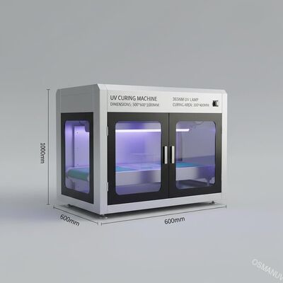 Machine de durcissement UV 500 mm*600 mm*1000 mm Dimensions 365 nm Lampes UV 300 mm*400 mm Zone de durcissement