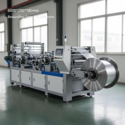 Machine de laminage par film Dimension globale 6000*2500*1800mm Vitesse de remontage 0-100m/min