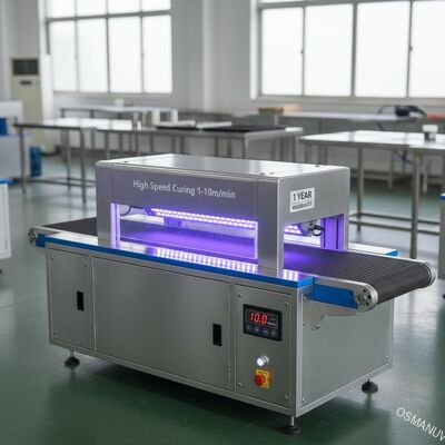 Durcissement à grande vitesse 1 à 10 m/min Machine de durcissement à LED ultraviolette 1 an