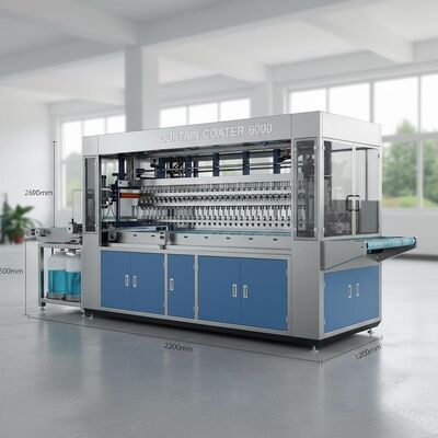 Machine de revêtement de rideau de 6000 mm × 2200 mm × 1400 mm pour une large gamme de besoins de revêtement