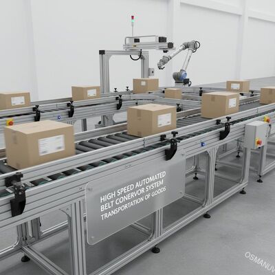 Système de convoyeur à bande automatique à grande vitesse pour le transport de marchandises