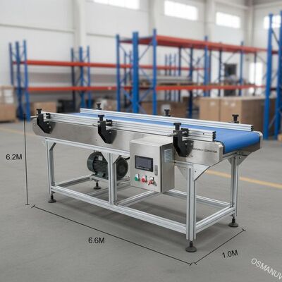 2m*0,6m*1,5m précision Machine à bande transporteuse Système de convoyeur continu