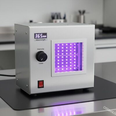 Machine de durcissement à LED UV à commande manuelle Longueur d'onde 365 nm pour une zone de durcissement de 200 mm * 200 mm