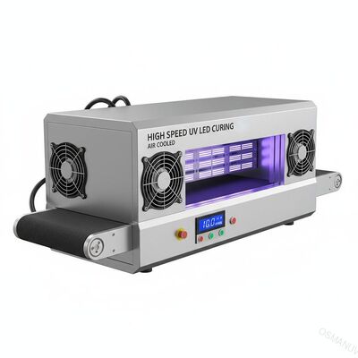 Machine de durcissement à haute vitesse 1-10 m/min à LED ultraviolette avec refroidissement par air