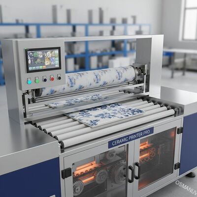 Machine de transfert de chaleur rotative en céramique à rouleaux pour l'impression sur mesure