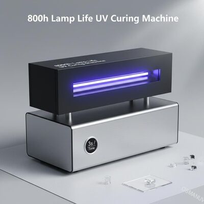 8000h Durée de vie de la lampe Machine de durcissement UV avec alimentation en acier inoxydable 1s / heure
