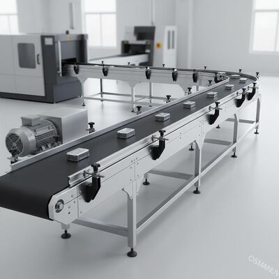 Système de convoyeur continu avec une fonction de transport lisse et durable