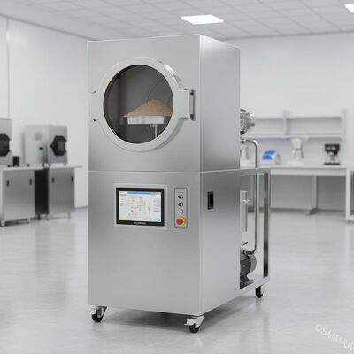 Équipement de séchage sous vide par micro-ondes en acier inoxydable avec commande PLC pour matériaux en vrac