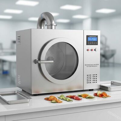 Plage de température 50-200C Sécheuse sous vide à micro-ondes pour la transformation alimentaire