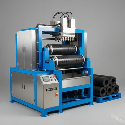 Machine de fabrication de rouleaux de convoyeur 220V/50Hz avec une épaisseur maximale de revêtement de 0,2-3 mm
