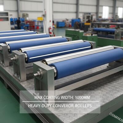 Largeur maximale de revêtement des rouleaux convoyeurs lourds de 1000 mm pour des performances de revêtement