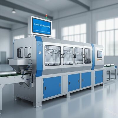 Machine de fabrication de rouleaux de convoyeur à haute performance avec un rendement de revêtement ≥ 90%