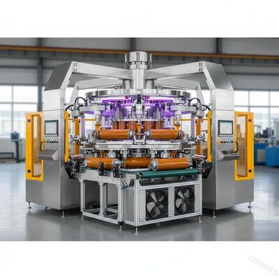 Machine de fabrication de rouleaux de convoyeur à revêtement de résine avec un diamètre de rouleau de 200 à 400 mm