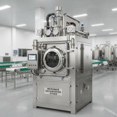Sécheuse sous vide à micro-ondes de 30 à 50 kW pour applications de séchage à grande échelle