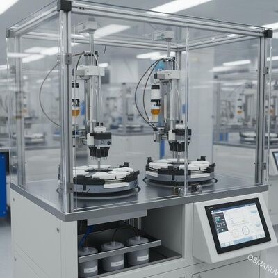 Industrial Dual-Head Spin Coating System for High-Throughput Production – Customizable Chuck Design & Automated Dispensing