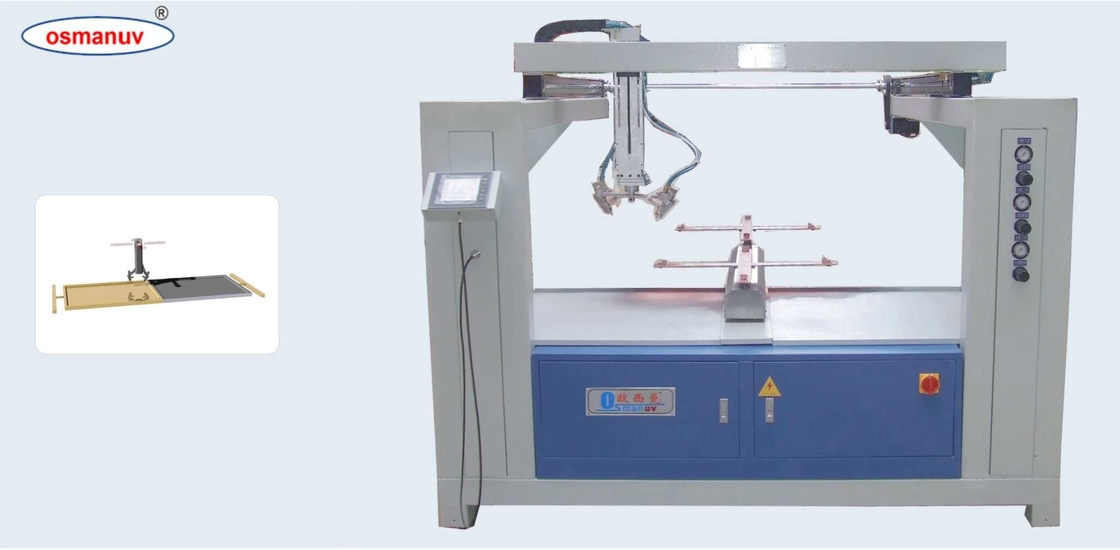 Pour le traitement de surface 0-3m/Min Machine de revêtement par pulvérisation de la vitesse de revêtement de 1000 mm Longueur minimale d'usinage et largeur de pulvérisation de 300 mm