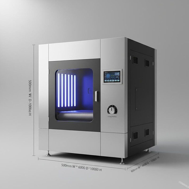 Machine de durcissement UV à commande PLC 0,2-50 mm Épaisseur de durcissement 500 mm * 600 mm * 1000 mm Dimensions