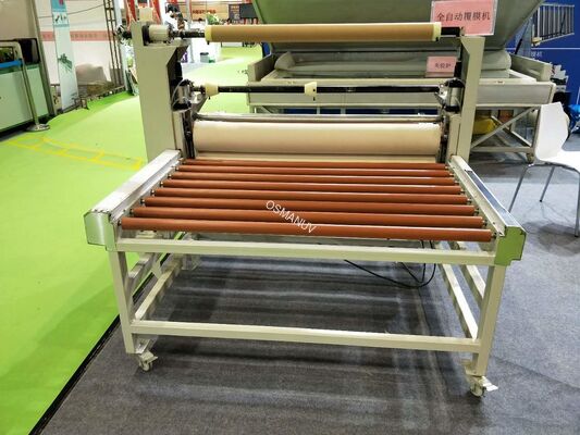 For Surface Plane Of Floor Board Glass Plastic Sheet Film Lamination Machine With Overall Dimension 6300*1550*1200mm