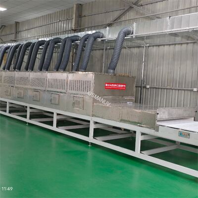 85kW Power Water Cooling Microwave Drying Machine 9 Stage