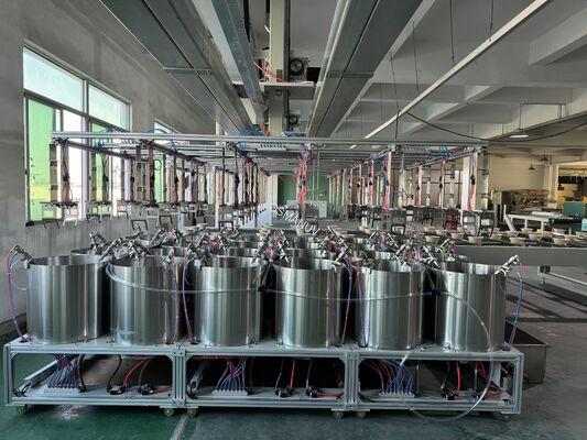 High-Output Spin Coating Production Line for Molded Pulp Tableware - 24-Station Internal Coating System with Customizable Parameters