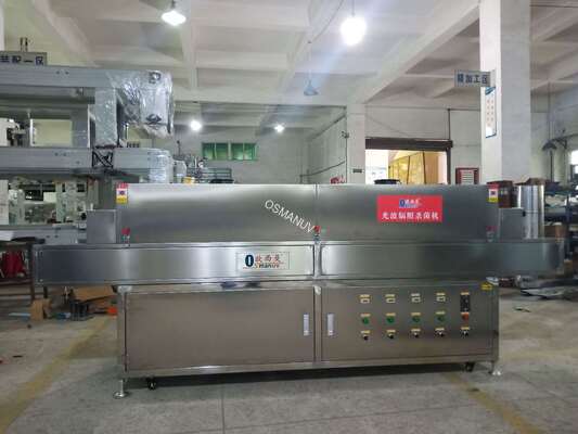 High-Intensity UV-C Tunnel Sterilizer for Transparent Food Packaging