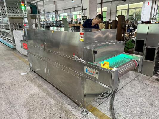 High-Intensity UV-C Tunnel Sterilizer for Transparent Food Packaging