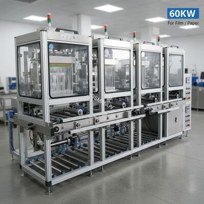 Four Stage Conveying Curtain Coating Machine 60KW For Film / Paper