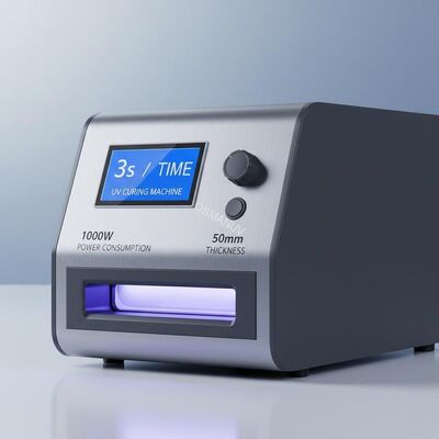 3s / Time UV Curing Machine 1000W Power Consumption 50mm  Thickness