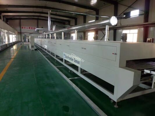 MDF Board 388kw Uv Light Curing Spray Coating Machine PLC Control Calcium Silicate Board