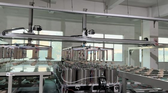 24 Station Automated Spin Coating Line for Waterproof Pulp Molded Tableware Coating