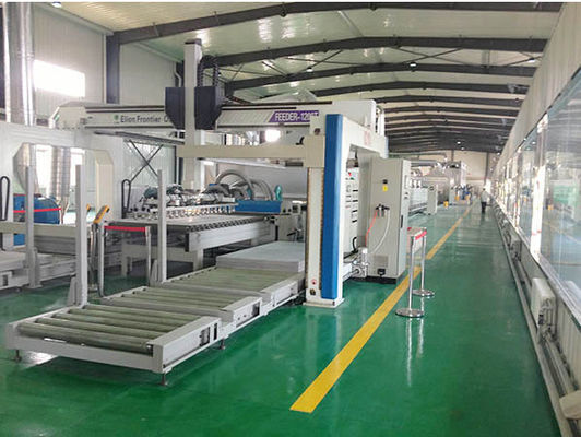 Panneau de traitement de silicate de calcium de contrôle de PLC de machine de revêtement de jet de lumière UV du conseil 388kw de forces de défense principale