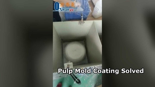 Machine de revêtement de moules à pâte à papier pour la R&D